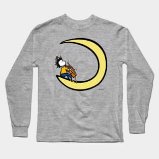 Moon and cello Long Sleeve T-Shirt